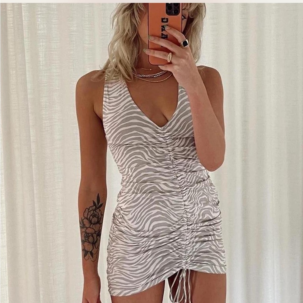 Princess Polly Zebra Print Mini Dress